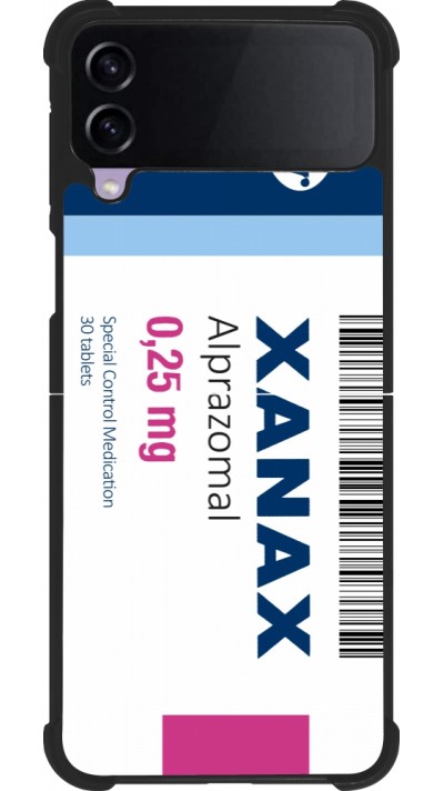 Samsung Galaxy Z Flip4 Case Hülle - Silikon schwarz Xanax Alprazolam 2025