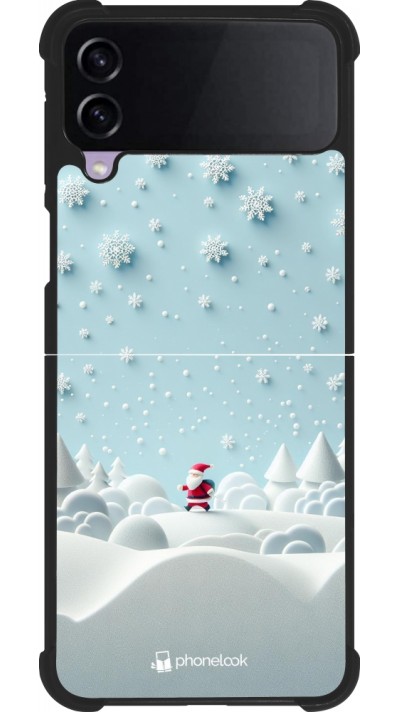 Samsung Galaxy Z Flip4 Case Hülle - Silikon schwarz Weihnachten 2023 Kleiner Vater Schneeflocke Samsung Galaxy Z Flip4 Case Hülle - Silikon schwarz Weihnachten 2023 Kleiner Vater Schneeflocke