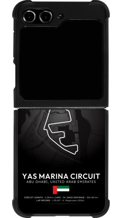 Samsung Galaxy Z Flip5 Case Hülle - Silikon schwarz F1 Track 2025 Abu Dhabi