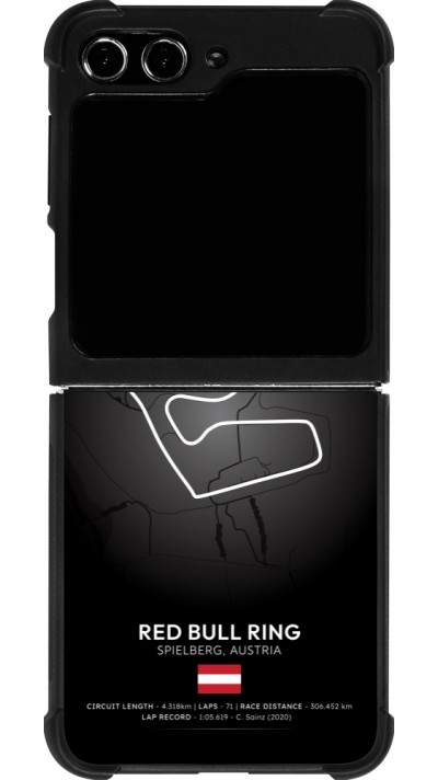 Samsung Galaxy Z Flip5 Case Hülle - Silikon schwarz F1 Track 2025 Austria