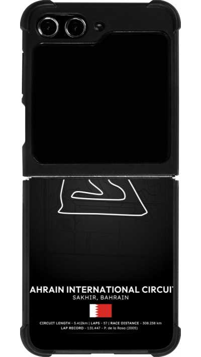 Samsung Galaxy Z Flip5 Case Hülle - Silikon schwarz F1 Track 2025 Bahrain