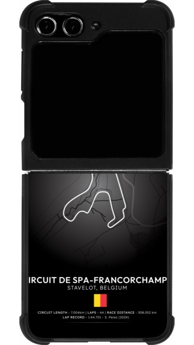 Samsung Galaxy Z Flip5 Case Hülle - Silikon schwarz F1 Track 2025 Belgium