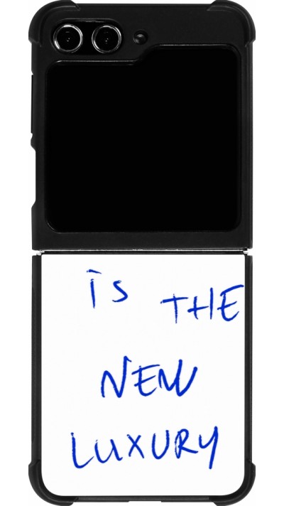 Coque Samsung Galaxy Z Flip5 - Silicone rigide noir Offline is the new luxury