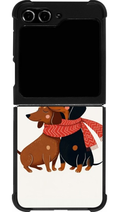 Coque Samsung Galaxy Z Flip5 - Silicone rigide noir Saint Valentines Day 26 Happy Valentine