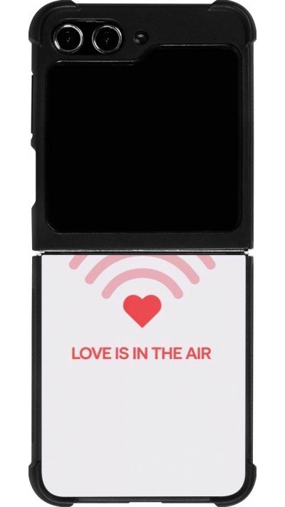 Coque Samsung Galaxy Z Flip5 - Silicone rigide noir Saint Valentines Day 26 Love is in the air