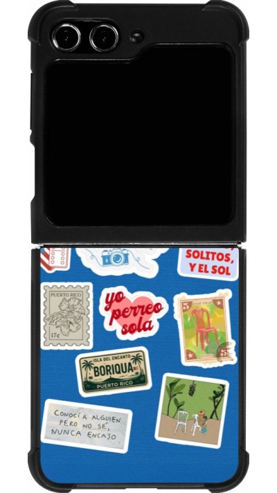 Coque Samsung Galaxy Z Flip5 - Silicone rigide noir Seals of the Dominican Republic DTMF