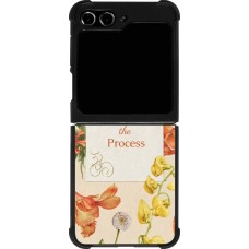 Samsung Galaxy Z Flip5 Case Hülle - Silikon schwarz Trust the process Spring 2026