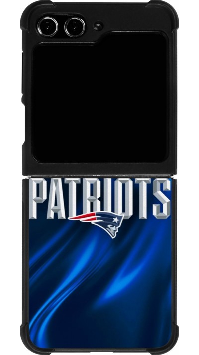Coque Samsung Galaxy Z Flip5 - Silicone rigide noir Super Bowl 26 Patriots 2