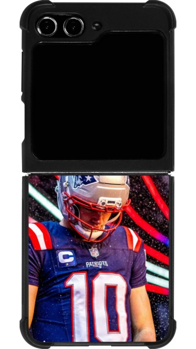 Coque Samsung Galaxy Z Flip5 - Silicone rigide noir Super Bowl 26 Patriots 3