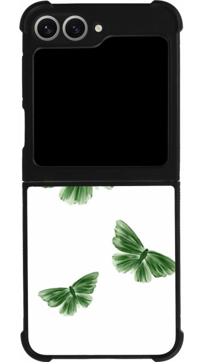 Samsung Galaxy Z Flip6 Case Hülle - Silikon schwarz Butterflies Spring 2026