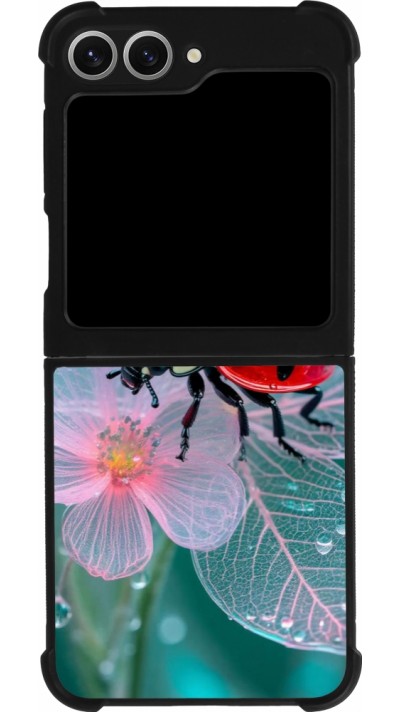 Samsung Galaxy Z Flip6 Case Hülle - Silikon schwarz Ladybird in bloom Spring 2026