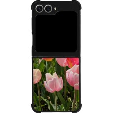 Samsung Galaxy Z Flip6 Case Hülle - Silikon schwarz Tulips Spring 2026