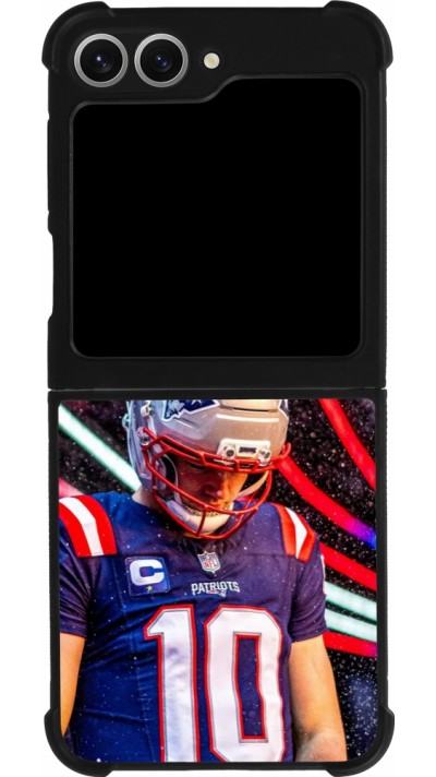 Coque Samsung Galaxy Z Flip6 - Silicone rigide noir Super Bowl 26 Patriots 3