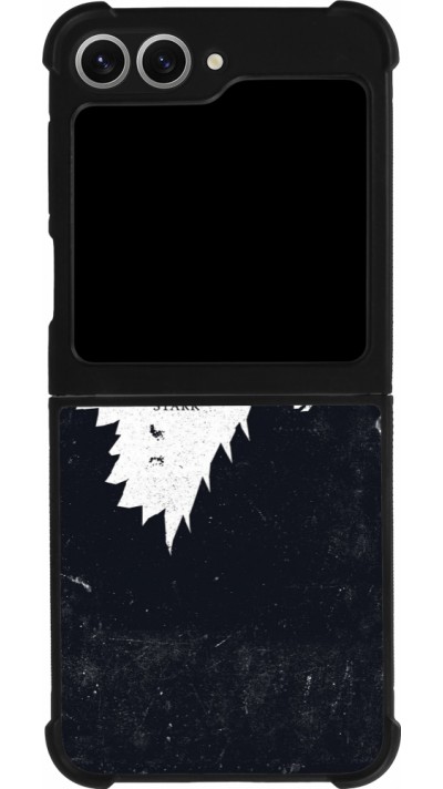 Coque Samsung Galaxy Z Flip6 - Silicone rigide noir Winter is coming Stark