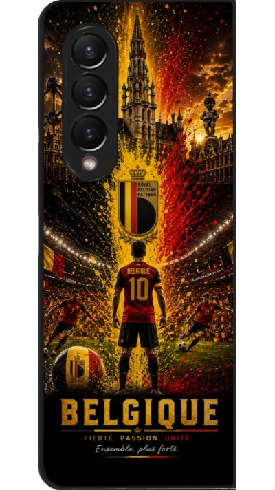 Coque Samsung Galaxy Z Fold3 5G - Football Belgique splash 2026
