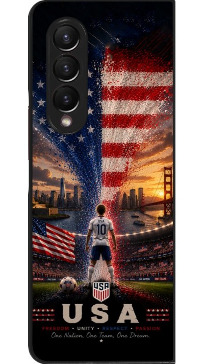 Coque Samsung Galaxy Z Fold3 5G - Football États-Unis splash 2026