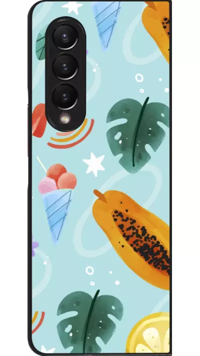Coque Samsung Galaxy Z Fold3 5G - Summer 2025 Pattern papaya