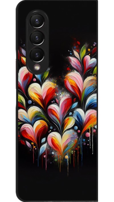 Samsung Galaxy Z Fold3 5G Case Hülle - Valentin 2024 Schwarzes Herz Abstrakt Samsung Galaxy Z Fold3 5G Case Hülle - Valentin 2024 Schwarzes Herz Abstrakt