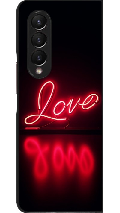 Samsung Galaxy Z Fold3 5G Case Hülle - Valentine 2025 Neon Liebe