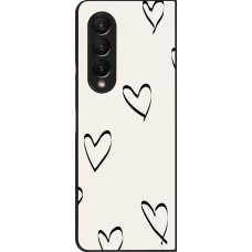 Samsung Galaxy Z Fold3 5G Case Hülle - Valentine 2023 minimalist hearts
