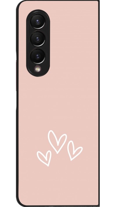 Samsung Galaxy Z Fold3 5G Case Hülle - Valentine 2023 three minimalist hearts Samsung Galaxy Z Fold3 5G Case Hülle - Valentine 2023 three minimalist hearts