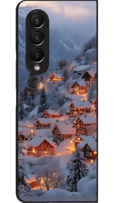 Coque Samsung Galaxy Z Fold3 5G - Winter 25 Winter snowy village