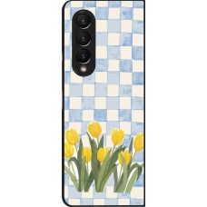 Samsung Galaxy Z Fold4 Case Hülle - Blue vichy tulips Spring 2026