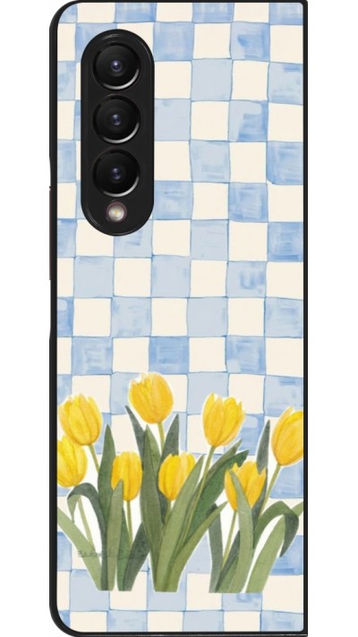 Samsung Galaxy Z Fold4 Case Hülle - Blue vichy tulips Spring 2026