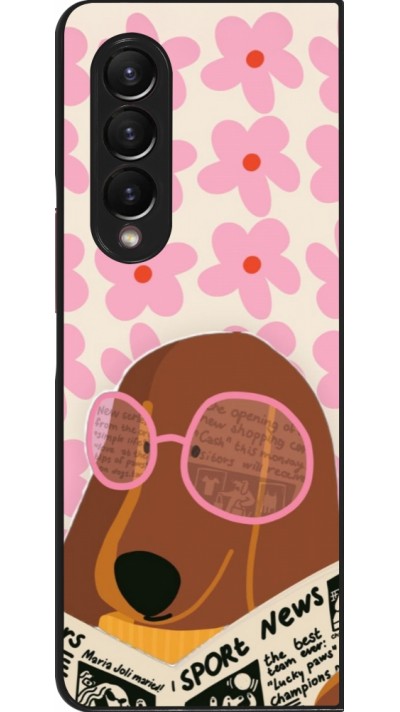 Samsung Galaxy Z Fold4 Case Hülle - Dog with newspaper Spring 2026