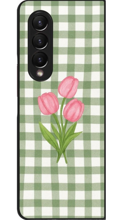 Samsung Galaxy Z Fold4 Case Hülle - Green vichy tulips Spring 2026