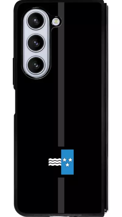 Coque Samsung Galaxy Z Fold5 - Silicone rigide noir Canton AG noir