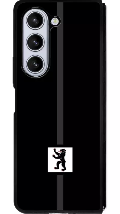 Coque Samsung Galaxy Z Fold5 - Silicone rigide noir Canton AI noir