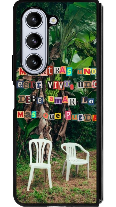 Coque Samsung Galaxy Z Fold5 - Silicone rigide noir Chairs DTMF