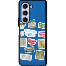 Coque Samsung Galaxy Z Fold5 - Silicone rigide noir Seals of the Dominican Republic DTMF