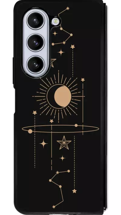 Coque Samsung Galaxy Z Fold5 - Silicone rigide noir Spring 23 astro
