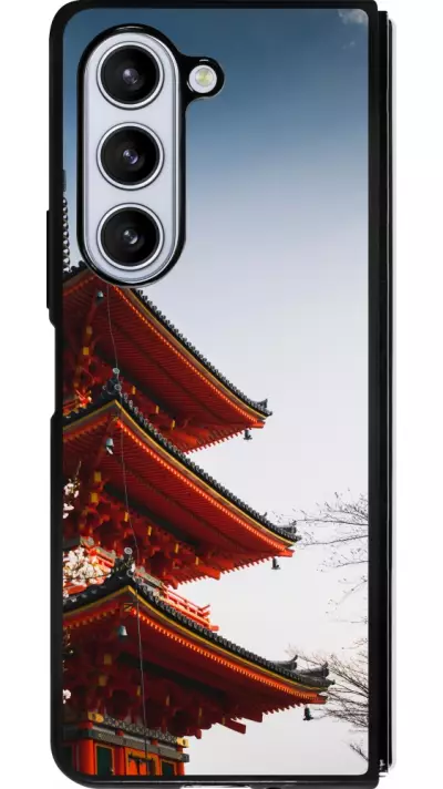 Coque Samsung Galaxy Z Fold5 - Silicone rigide noir Spring 23 Japan