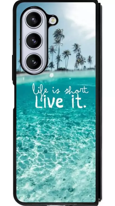 Coque Samsung Galaxy Z Fold5 - Silicone rigide noir Summer 18 24