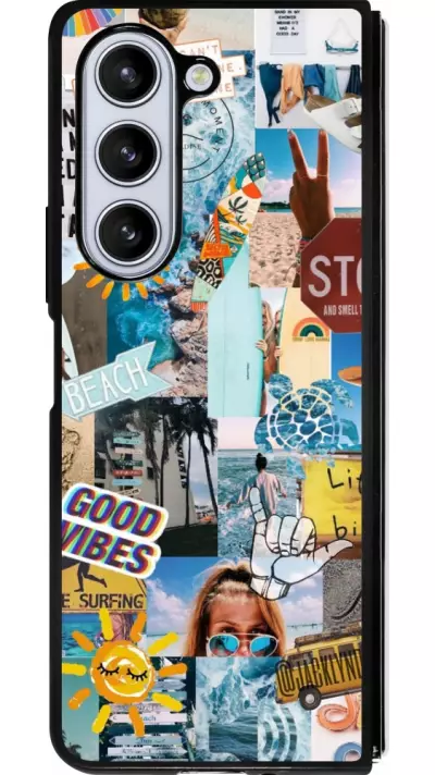 Coque Samsung Galaxy Z Fold5 - Silicone rigide noir Summer 2021 15