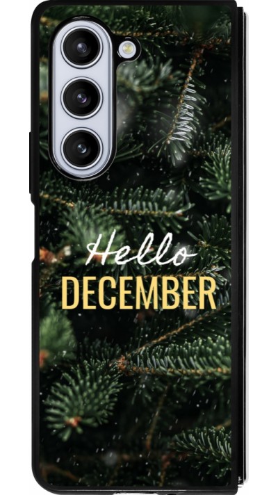 Samsung Galaxy Z Fold5 Case Hülle - Silikon schwarz Winter 25 Winter hello december