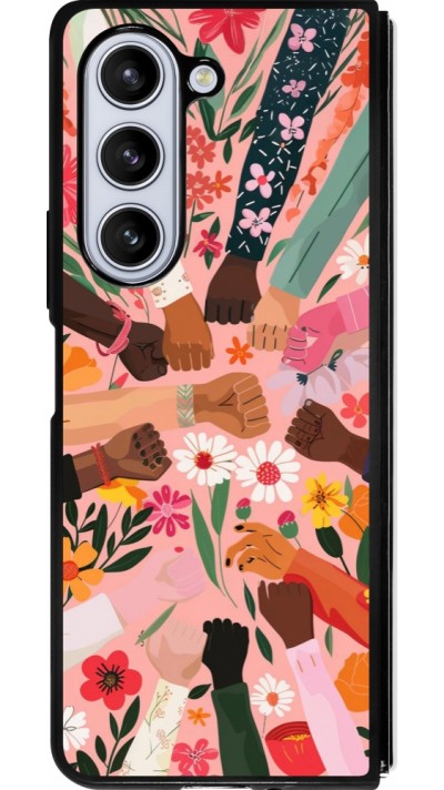 Coque Samsung Galaxy Z Fold5 - Silicone rigide noir Womens day 2026 8