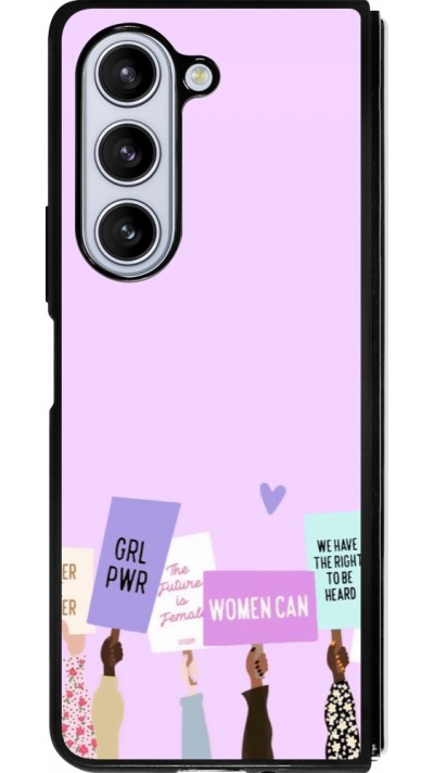 Coque Samsung Galaxy Z Fold5 - Silicone rigide noir Womens day 2026 9