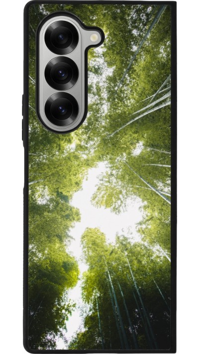 Samsung Galaxy Z Fold6 Case Hülle - Silikon schwarz Spring 23 forest blue sky