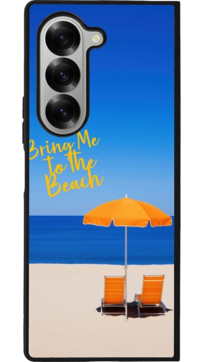 Samsung Galaxy Z Fold6 Case Hülle - Silikon schwarz Summer 2025 Bring me to the beach