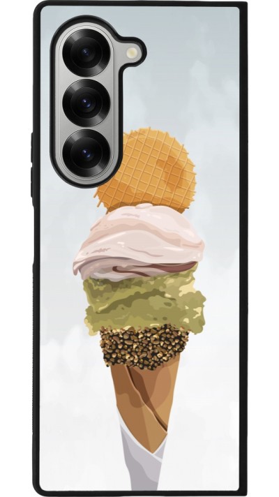 Samsung Galaxy Z Fold6 Case Hülle - Silikon schwarz Summer 2025 Cornet