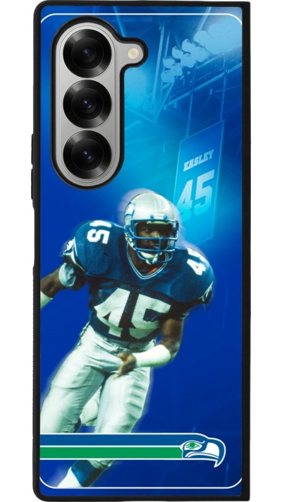 Coque Samsung Galaxy Z Fold6 - Silicone rigide noir Super Bowl 26 Seattle 1