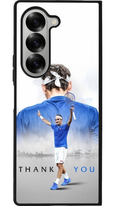 Samsung Galaxy Z Fold6 Case Hülle - Silikon schwarz Thank you Roger