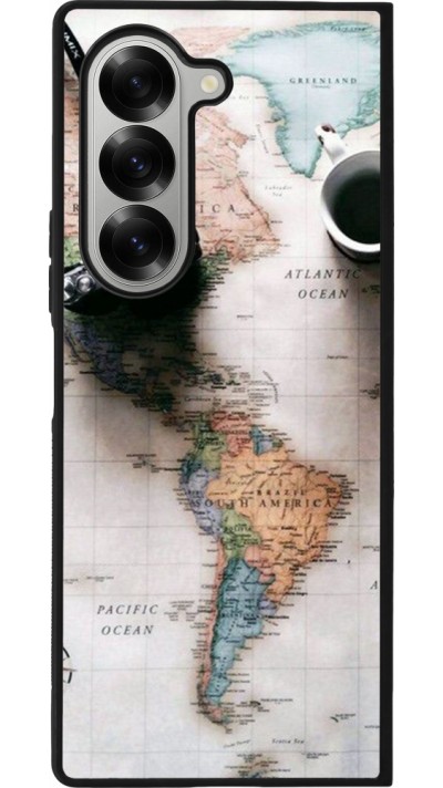 Samsung Galaxy Z Fold6 Case Hülle - Silikon schwarz Travel 01