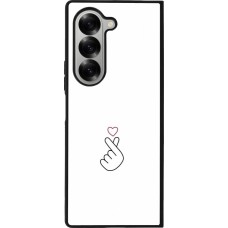 Samsung Galaxy Z Fold6 Case Hülle - Silikon schwarz Valentine 2024 heat by Millennials