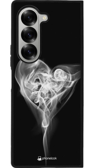 Samsung Galaxy Z Fold6 Case Hülle - Silikon schwarz Valentine 2022 Black Smoke