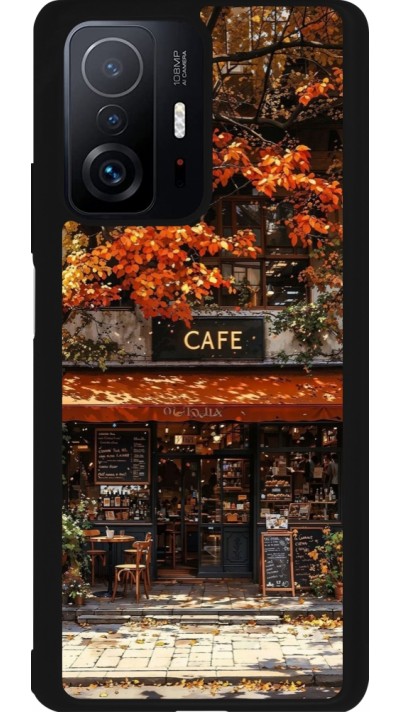 Coque Xiaomi 11T - Silicone rigide noir Autumn 25 Coffee shop